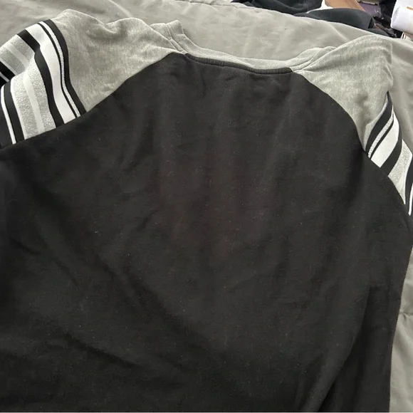 PINK Victoria's Secret Black and Gray Sweater - Picture 5 of 6